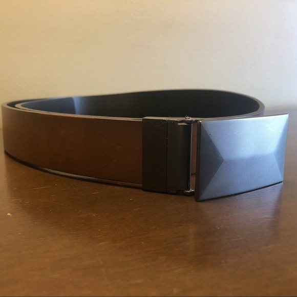 Men’s Brown/Black Reversible Belt - Picture 2 of 10
